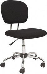 OIF - 33 to 36-3/4" High Office/Managerial/Executive Chair - 18" Wide x 21-5/8" Deep, Fabric Mesh Seat, Black - USA Tool & Supply