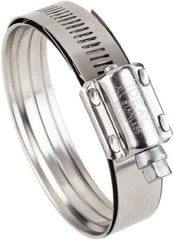 IDEAL TRIDON - SAE Size 425, 3-5/16 to 4" Diam, Stainless Steel Worm Drive Clamp - 5/8" Wide, Material Grade 300/410, Series 38215 - USA Tool & Supply