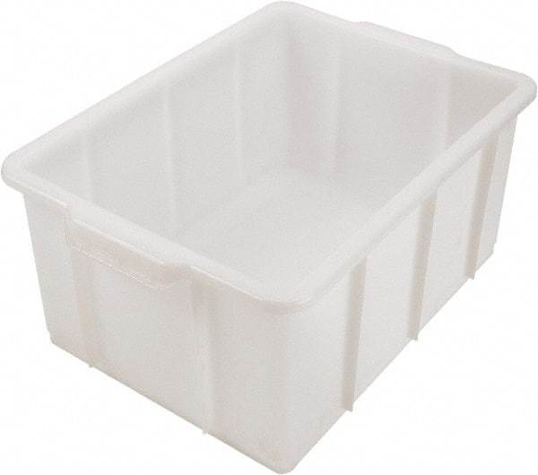 Dynalon Labware - 5.3 Gal, Clear Polyethylene Tote Container - Nesting, 16.3" Long x 12.4" Wide x 7.9" High - USA Tool & Supply