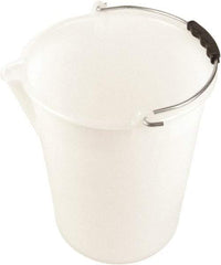 Dynalon Labware - 3-3/16 Gal Translucent Tapered Conical Polyethylene Bucket - 11-13/16" High x 11" Diam - USA Tool & Supply