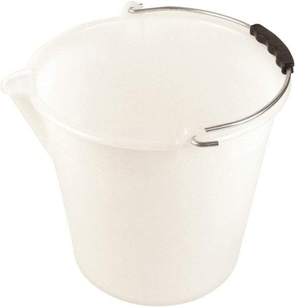 Dynalon Labware - 2-3/8 Gal Translucent Tapered Conical Polyethylene Bucket - 11" High x 9-13/16" Diam - USA Tool & Supply