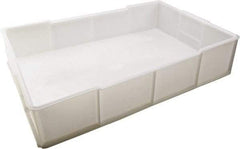 Dynalon Labware - White Polyethylene Tote Container - Stacking, 21.3" Long x 13.8" Wide x 4-1/2" High - USA Tool & Supply