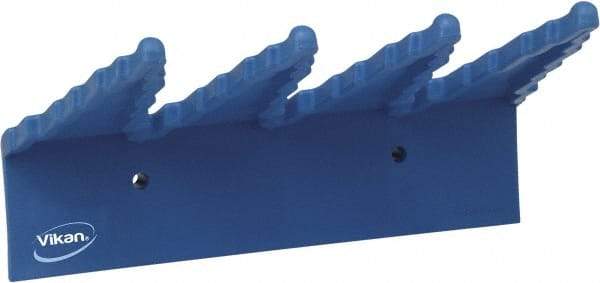 Vikan - 22 Lb, 6-1/2" Wide, 2-1/2" High, Polypropylene, Wall Bracket - 9-1/2" Long, 3 Holders - USA Tool & Supply