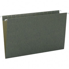 SMEAD - 14-5/8 x 9-1/2", Legal, Standard Green, Hanging File Folder - 11 Point Stock, 1/3 Tab Cut Location - USA Tool & Supply