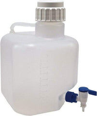 Dynalon Labware - 10,000 mL Carboy - Polypropylene, Translucent, 14.1" High x 9.4" Diam, 90mm Cap - USA Tool & Supply