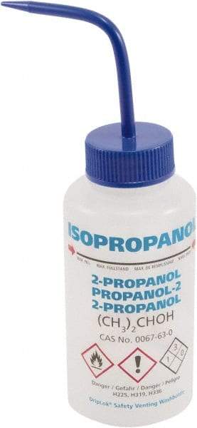 Dynalon Labware - 500 mL Safety Wash Bottle - Polyethylene, Translucent, 6-1/2" High x 3" Diam, 50mm Cap - USA Tool & Supply