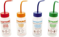 Dynalon Labware - 250 mL Safety Wash Bottle - Polyethylene, Translucent, 5.7" High x 2.4" Diam, 50mm Cap - USA Tool & Supply