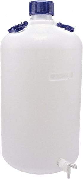 Dynalon Labware - 50,000 mL Carboy - Polyethylene, Translucent, 14.4" High x 13.8" Diam - USA Tool & Supply