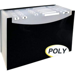 SMEAD - 15 x 9-1/4", Legal, Black, Expansion Folders - Assorted Tab Cut Location - USA Tool & Supply