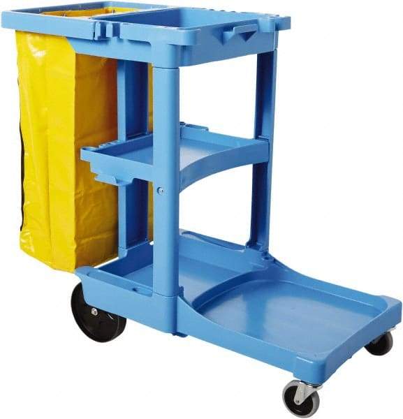 Rubbermaid - Plastic Janitor Cart - 21-3/4" Width - USA Tool & Supply