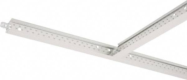 Armstrong World - 24" Long x 15/16" Wide, Hot-Dipped Galvanized Steel Cross Tee - ASTM C636 Specification, White - USA Tool & Supply