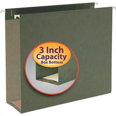 SMEAD - 12-1/4 x 9-1/2", Letter Size, Standard Green, Hanging File Folder - 11 Point Stock - USA Tool & Supply