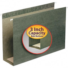 SMEAD - 9-1/2 x 14-1/2", Legal, Standard Green, Hanging File Folder - 11 Point Stock - USA Tool & Supply