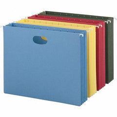 SMEAD - 12-1/4 x 9-1/2", Letter Size, Assorted Colors, Hanging File Folder - 11 Point Stock - USA Tool & Supply