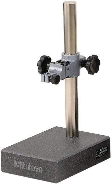 Mitutoyo - Granite (Base), Stand with Surface Plate - 350mm High, 200mm Base Length x 150mm Base Width x 50mm Base Height, Includes Holder - USA Tool & Supply