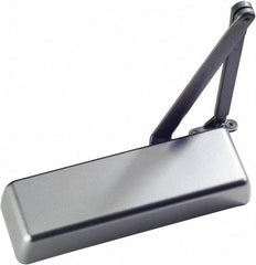 Ability One - Full Cover Heavy-Duty Door Power Operator Damper - Mounting Bracket, Stainless Steel Finish - USA Tool & Supply