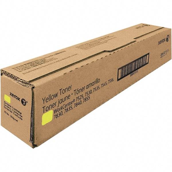 Xerox - Yellow Toner Cartridge - Use with Xerox WorkCentre 7525, 7535, 7530, 7545, 7556 - USA Tool & Supply