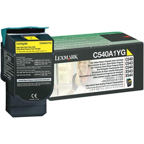 Lexmark - Yellow Toner Cartridge - Use with Lexmark C540n, C543dn, C544dn, C544dtn, C544dw, C544n, C546dtn, X543dn, X544dn, X544dtn, X544dw, X544n, X546dtn - USA Tool & Supply