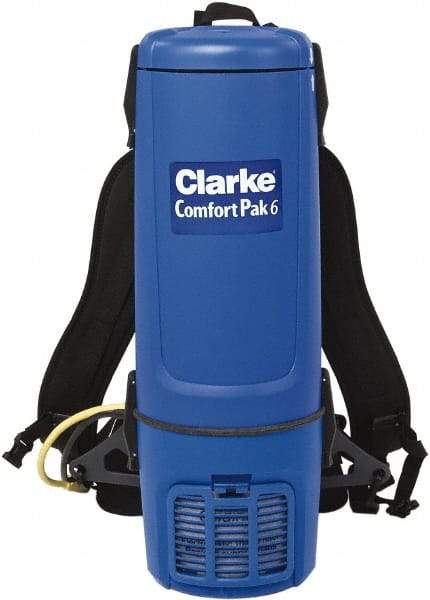 Clarke - Backpack Vacuum Cleaner - 120 Volts, 10 Amps, Accessories Included - USA Tool & Supply