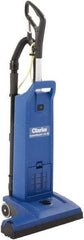 Clarke - Dual Motor Upright Vacuum Cleaner - 17-1/2" Cleaning Width, 9" Amps, Ergonomic Handle - USA Tool & Supply