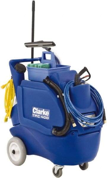 Clarke - 12" Cleaning Width, Electric Multi Purpose Floor Machine - 81" Water Lift, 20 Gal Tank Capacity - USA Tool & Supply