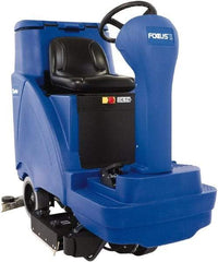 Clarke - 28" Cleaning Width, Battery Powered Floor Scrubber - 1.05 hp, 260 RPM, 46" Water Lift, 31 Gal Tank Capacity - USA Tool & Supply