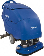 Clarke - 34" Cleaning Width, Battery Powered Floor Scrubber - 0.75 hp, 200 RPM, 23 Gal Tank Capacity - USA Tool & Supply