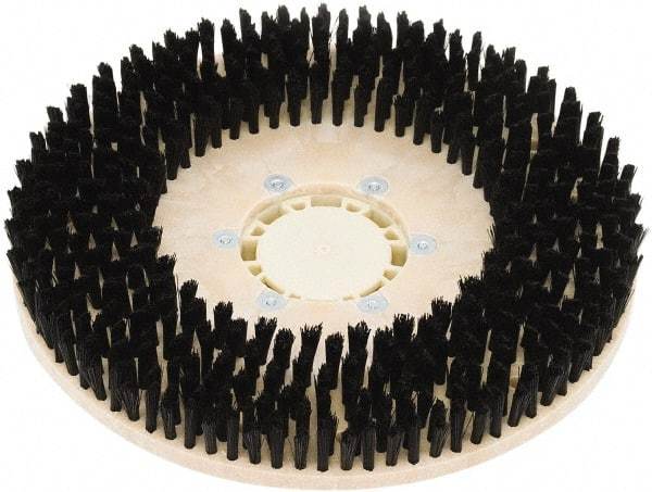 Clarke - 34" Diam Scrubbing Brush - 17" Machine, Black Pad, Nylon - USA Tool & Supply