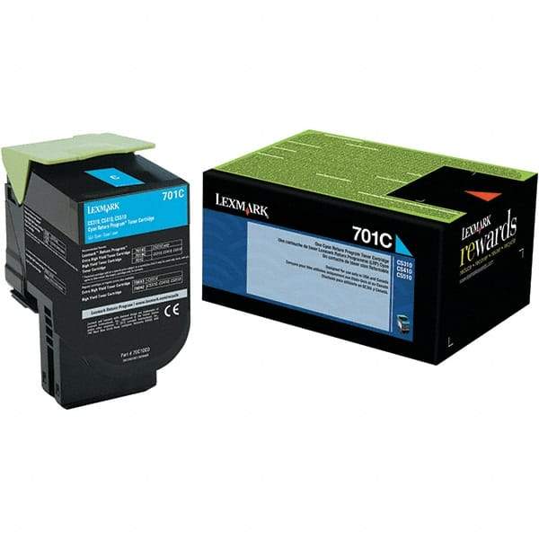 Lexmark - Cyan Toner Cartridge - Use with Lexmark CS310dn, CS310n, CS410n - USA Tool & Supply