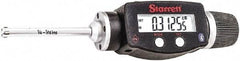 Starrett - 1/4" to 5/16", IP67, Carbide Face Electronic Inside Micrometer - 0.00005" Resolution, 0.00015" Accuracy, 2-1/4" Gage Depth - USA Tool & Supply