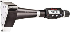 Starrett - 4" to 5", IP67, Carbide Face Electronic Inside Micrometer - 0.00005" Resolution, 0.00025" Accuracy, 4-1/2" Gage Depth - USA Tool & Supply