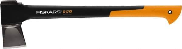 Fiskars - 3 Lb Head Michigan-Style Axe - 27" OAL, Nylon/Fiberglass Composite Comfort Grip Handle - USA Tool & Supply