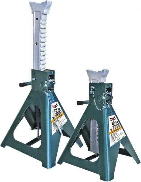 Safeguard - 24,000 Lb Capacity Jack Stand - 19-15/16 to 30-5/16" High - USA Tool & Supply