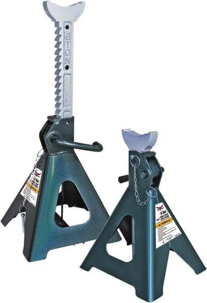 Safeguard - 12,000 Lb Capacity Jack Stand - 15-3/4 to 24-3/8" High - USA Tool & Supply