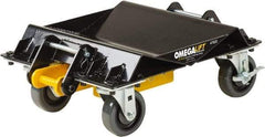 Omega Lift Equipment - 4 Wheel, 2,000 Lb Capacity, One Pair Dolly without Handle - 4" Casters, 10 to 36" Polyurethane Mold on Polyetyhylene Wheels - USA Tool & Supply