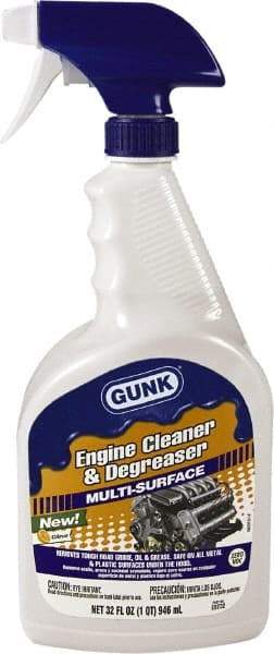 Gunk - Proprietary Formula Engine Cleaner/Degreaser - 32 oz Spray Bottle - USA Tool & Supply