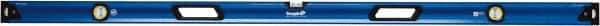 Empire Level - 96" Long 3 Vial Box Beam Level - Metal, Blue, 1 Level & 2 Plumb Vials - USA Tool & Supply