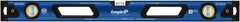 Empire Level - 32" Long 3 Vial Box Beam Level - Metal, Blue, 1 Level & 2 Plumb Vials - USA Tool & Supply