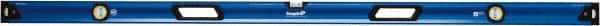 Empire Level - Magnetic 78" Long 3 Vial Box Beam Level - Metal, Blue, 1 Level & 2 Plumb Vials - USA Tool & Supply