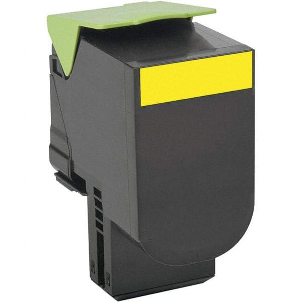 Lexmark - Yellow Toner Cartridge - Use with Lexmark CX410E, CX310N, CX510DE, CX410DE, CX510DHE, CX510DTHE, CX410DTE, CX310DN - USA Tool & Supply