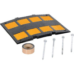 Vestil - 19-13/16" Long x 23" Wide x 1-3/8" High, Rubber Speed Hump - Black - USA Tool & Supply