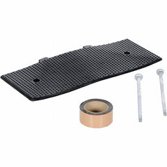 Vestil - 9-15/32" Long x 23-1/2" Wide x 1-3/8" High, Rubber Speed Hump - Black - USA Tool & Supply