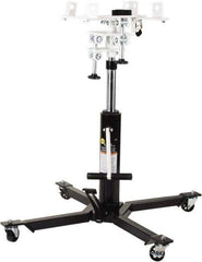 Omega Lift Equipment - 1,000 Lb Capacity Pedestal Transmission Jack - 36 to 73-1/8" High, 34-1/2" Chassis Width x 34-3/8" Chassis Length - USA Tool & Supply