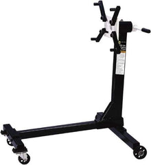 Omega Lift Equipment - 750 Lb Capacity Engine Repair Stand - 36-3/4 to 36-3/4" High, 31-1/2" Chassis Width x 31-1/2" Chassis Length - USA Tool & Supply