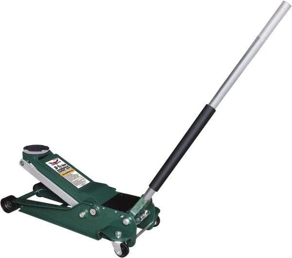 Safeguard - 3-1/2 Ton Capacity Hydraulic Jack - 3-3/4 to 21-3/4" High - USA Tool & Supply