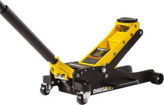 Omega Lift Equipment - 3 Ton Capacity Service Floor Jack - 3-3/4 to 18-1/2" High - USA Tool & Supply
