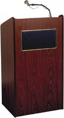 Oklahoma Sound - Wood Full Floor Lectern - 20" Deep x 25" Wide x 46" High - USA Tool & Supply