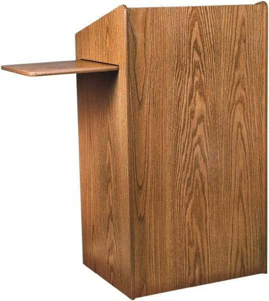 Oklahoma Sound - Wood Full Floor Lectern - 20" Deep x 25" Wide x 46" High - USA Tool & Supply