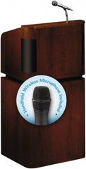 Oklahoma Sound - Wood Full Floor Lectern - 20-1/2" Deep x 24" Wide x 48" High - USA Tool & Supply