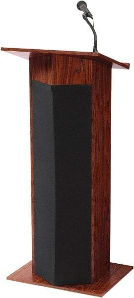 Oklahoma Sound - Wood Full Floor Lectern - 17" Deep x 22" Wide x 46" High - USA Tool & Supply